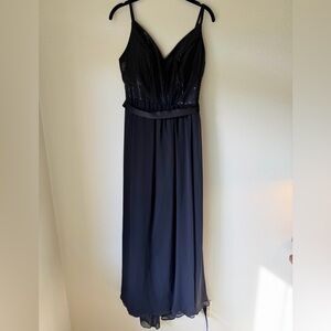 White by Vera Wang Black Evening Dress, Size 8